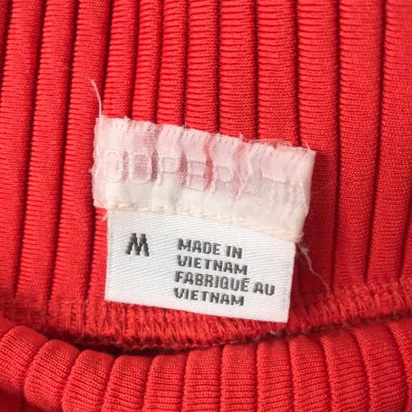 UO Cooperative>spicy orange ribbed skater skirt. PRICE FIRM - Picture 9 of 12